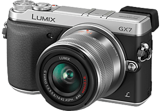 panasonic lumix dmc-gx 7 keg+14-42mm silber systemkameras kaufen bei