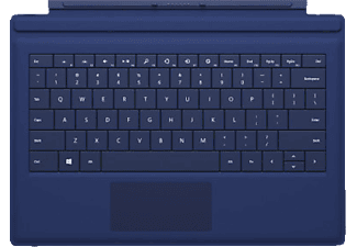 windows tablets zubehör microsoft surface pro 3 type cover - blau