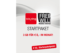 wertkarten tele-ring free willi 3gb starterpaket 2014 micro sim karte