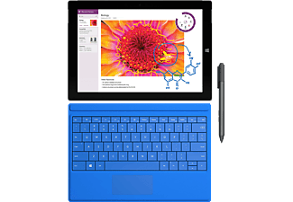 microsoft surface 3 64 gb (7g5-00003) + surface type cover bright blue