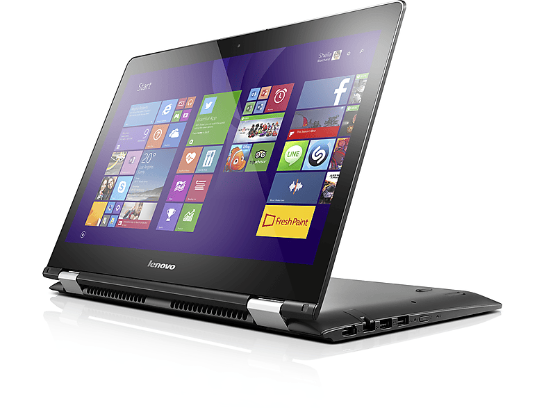 LENOVO Yoga 500 fekete 2in1 eszköz 80N4015E (14" Full HD/Core i3/4GB/500GB/Windows 10)