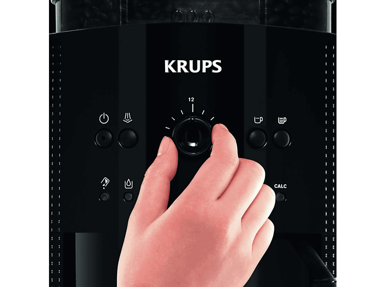 KRUPS EA 8108, Kaffeevollautomat, 1.7 Liter Wassertank, 15 bar, Schwarz