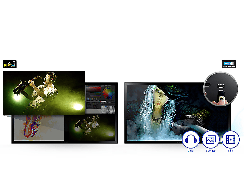 SAMSUNG T28E310 70cm LED TV monitor funkcióval" - MediaMarkt