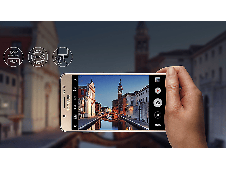 Samsung Galaxy J5 (J510) fehér Dual SIM kártyafüggetlen okostelefon